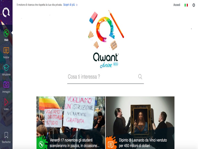 Qwant Junior: il motore di ricerca per i più piccoli