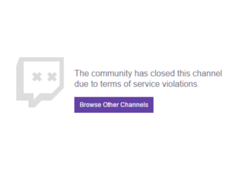 Twitch inflessibile: il ban può arrivare anche offline